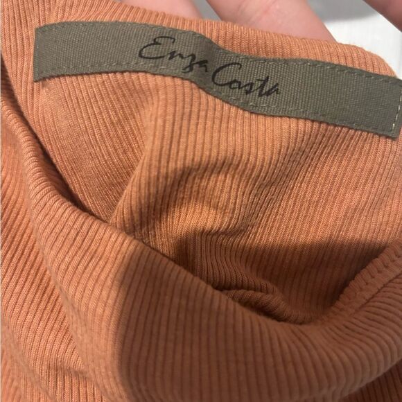 Enza Costa Silk Rib Asymmetrical Mini Dress size xs NWOT - Picture 7 of 7